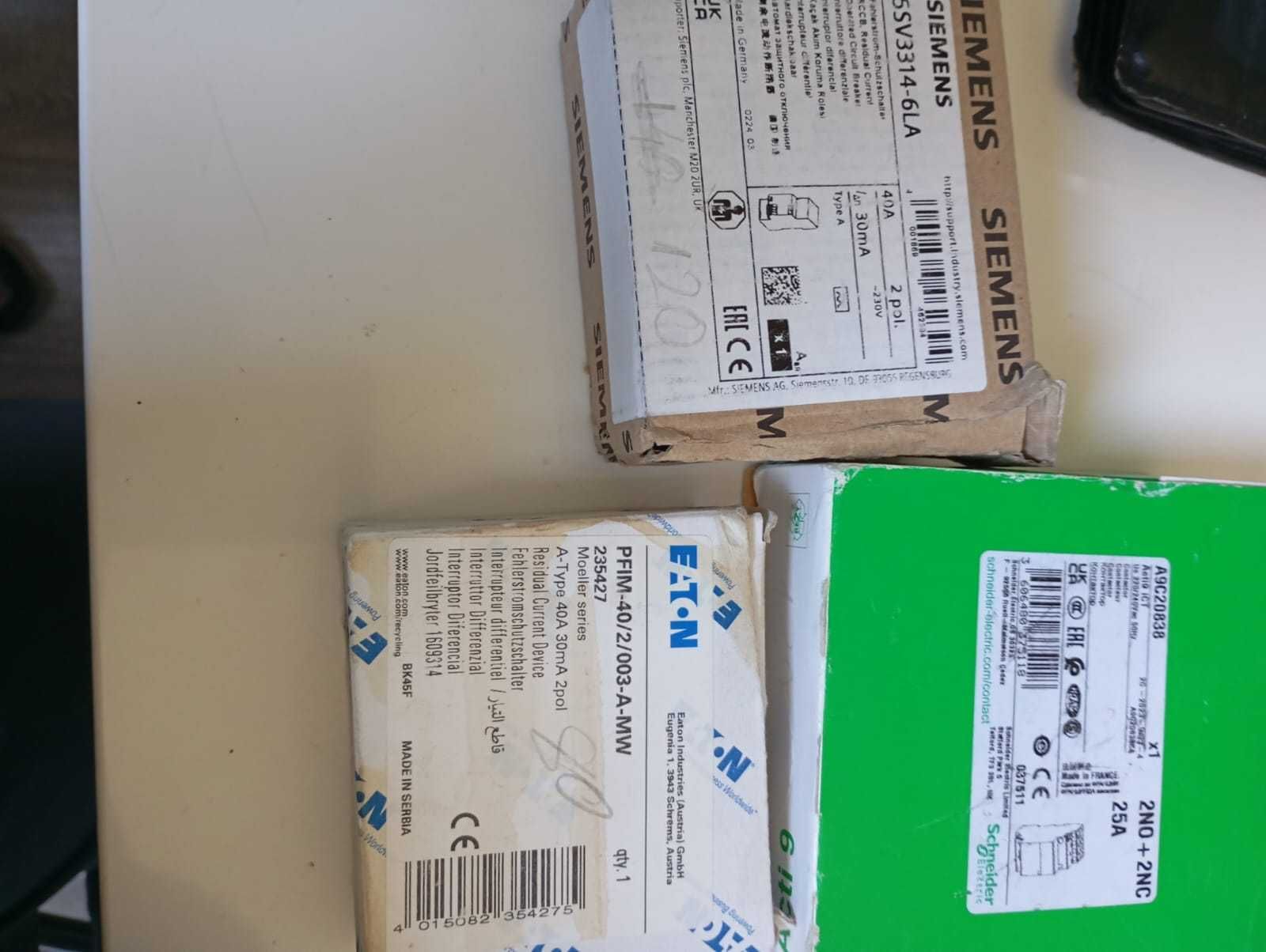 Sigurante 220V si 380V Siemens si Efapel