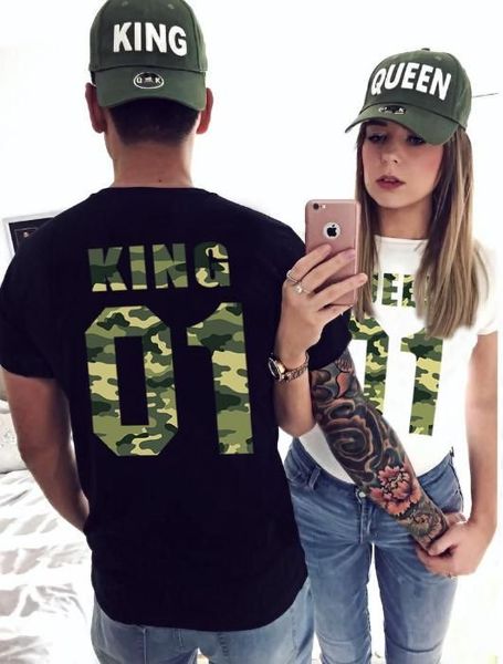 За Влюбени! LOVE тениски KING & QUEEN с номер по избор Или с ТВОЯ идея