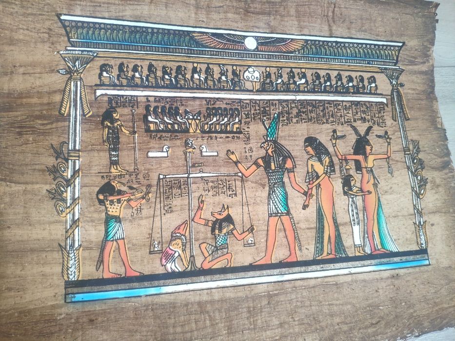 Papirus egiptean cadoul inedit Pictura