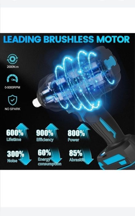 Cheie Impact 2000 Nm compatibil acumulatori Makita