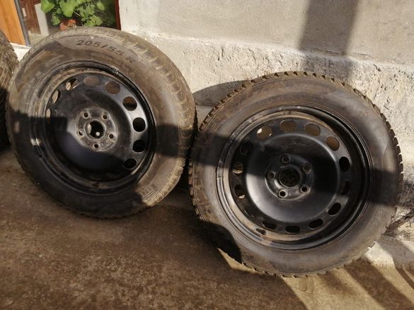 зимни гуми с джанти 205/55/16 фирелли за VW