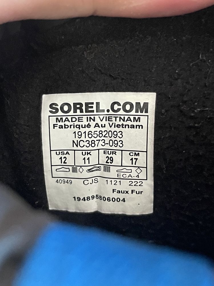 Зимни ботушки Sorel номер 29