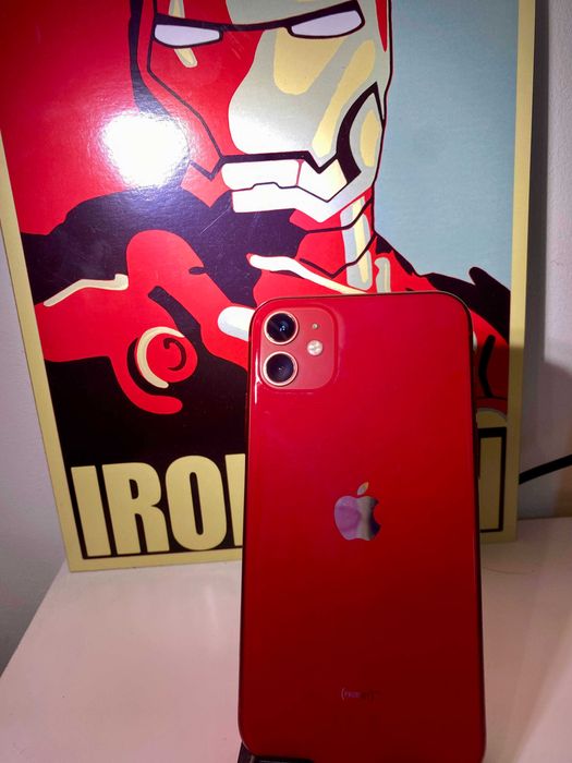 Iphone 11 червен цвят Product Red  128GB