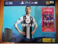PlayStation 4 PS4 Pro 1TB + 2 Controllere + FIFA 19