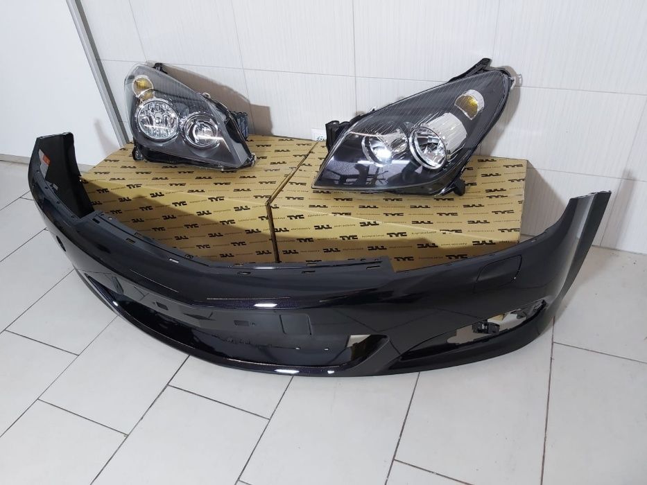Pachet Bara Fata+Faruri H7/H1 Opel Astra H 2004-2007 (Z20R (Negru))