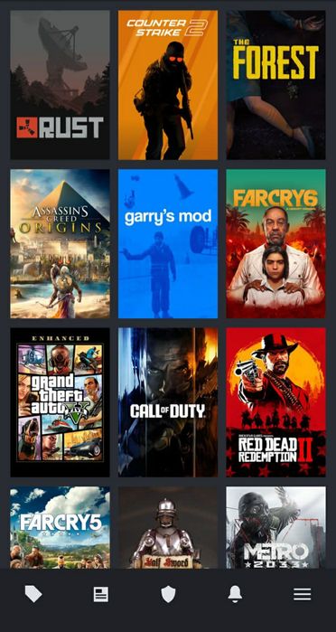 Аккаунт стим с играми