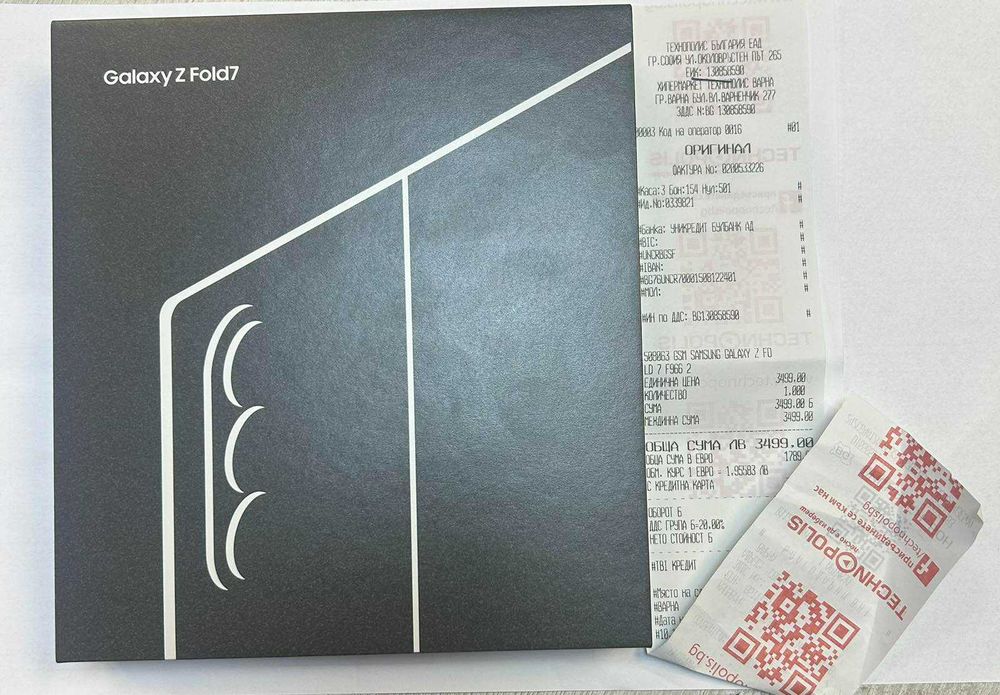 Samsung Galaxy Z Fold 7 – 256GB | Чисто нов, запечатан | Технополис