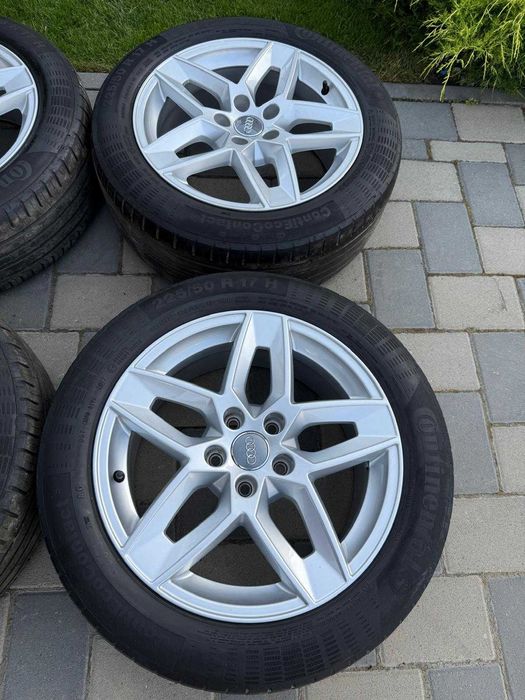 Set roti Audi A4 B9 jante 17 5x112 anvelope 225 50 17 B8 A6 C7 Audi A3