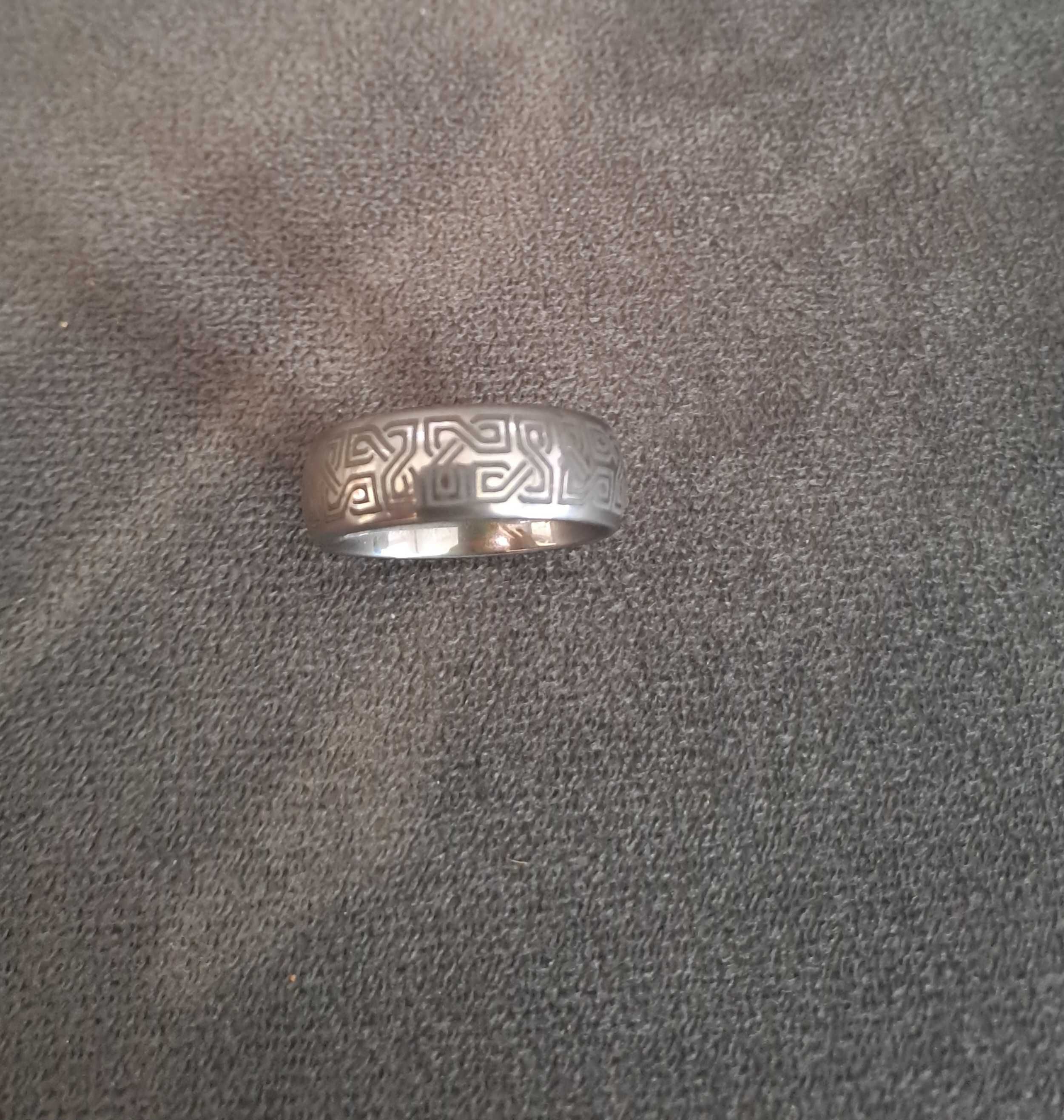 Laser Engraved Tungsten Carbide Ring