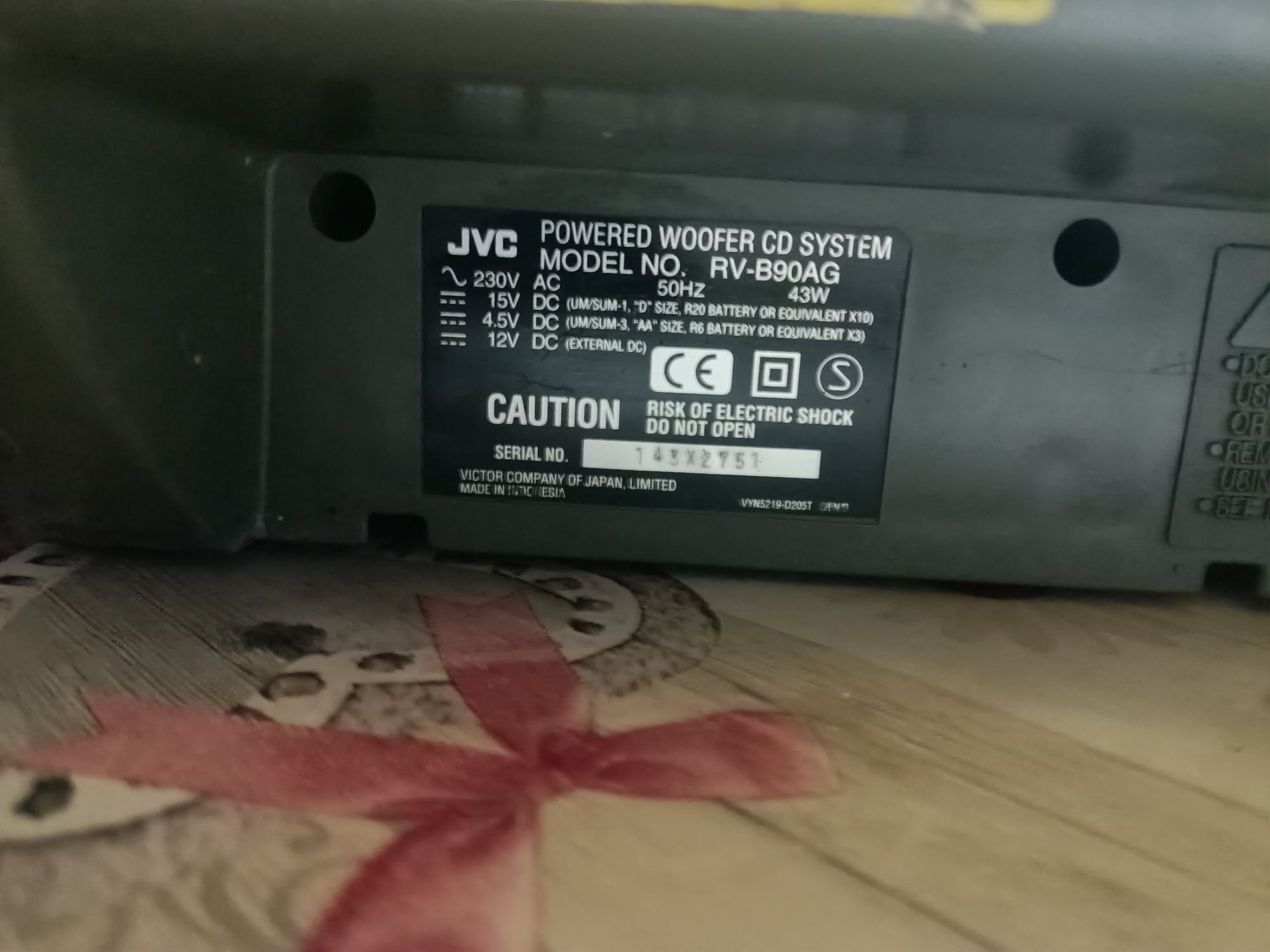 Radio casetofon JVC