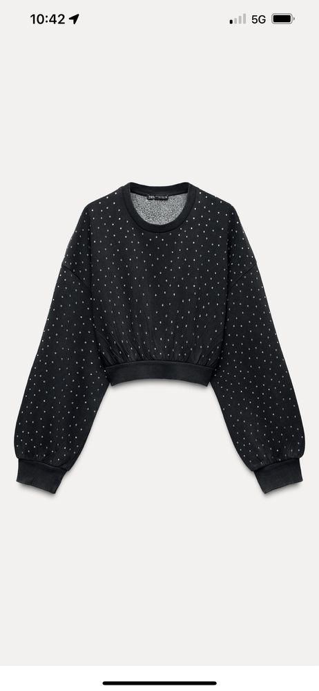 Блуза с камъни ZARA