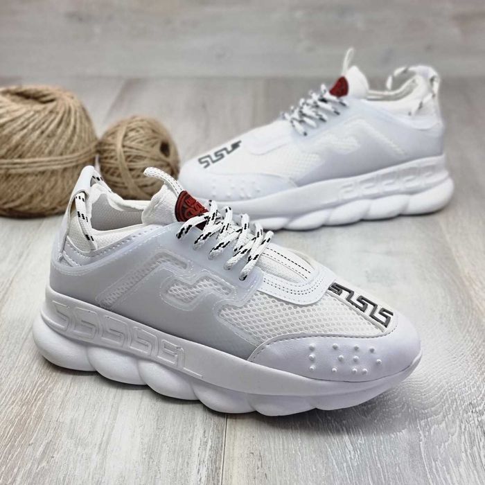 Adidasi Versace Chain Reaction Alb | Produs PREMIUM Unisex