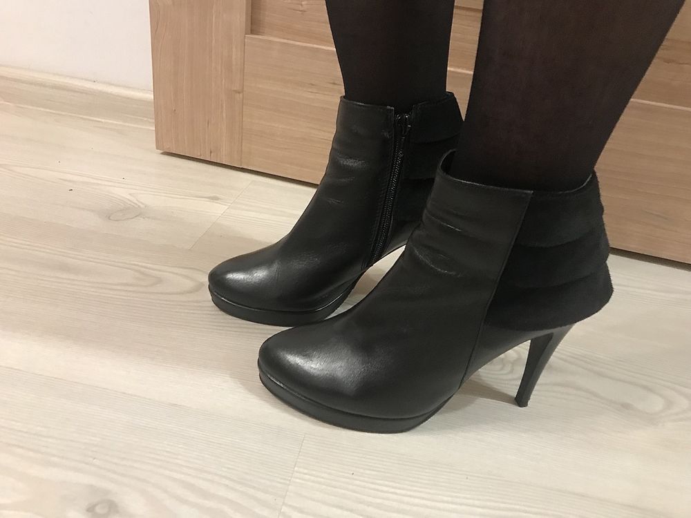 Botine  piele naturala dama