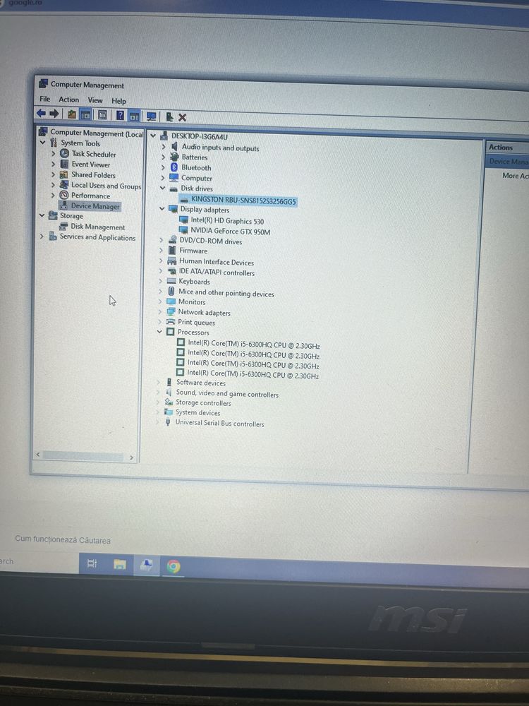 Laptop MSI GL62 6QD