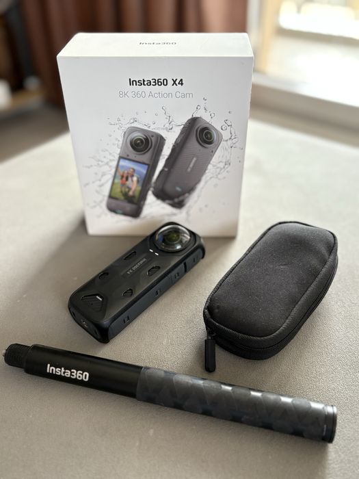 Insta360 X4 360°- екшън камера с Invisible selfie stick