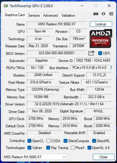 PC Gaming Ryzen 5 7600X/RX9060XT 16GB/32GB RAM/1TB SSD/650W PSU/RGB