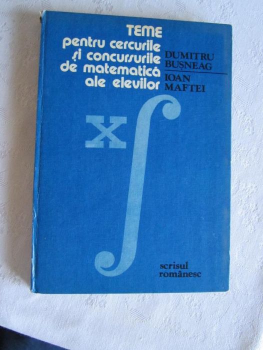 Teme pentru cercurile si concursurile de matematica ale elevilor