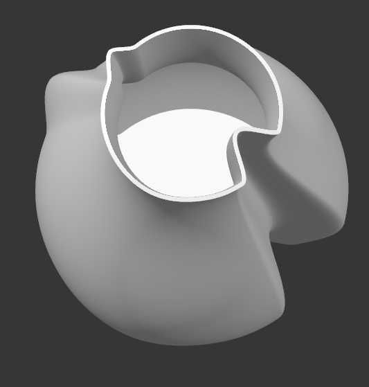 Vaza Astra – Sculptură Organică Printată 3D