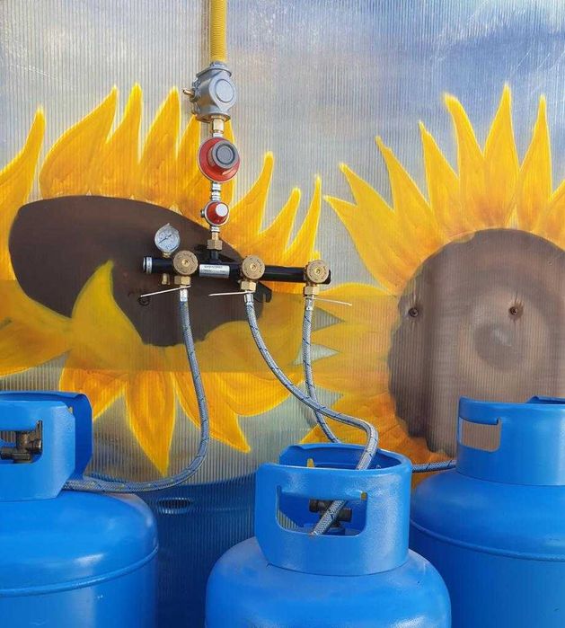 Centralina GPL 2,3,4 robineti, manometru, supapa, butelie