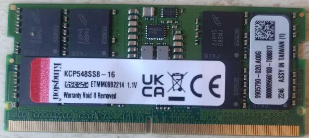 RAM памет Kingston 16GB DDR5 2666MHz