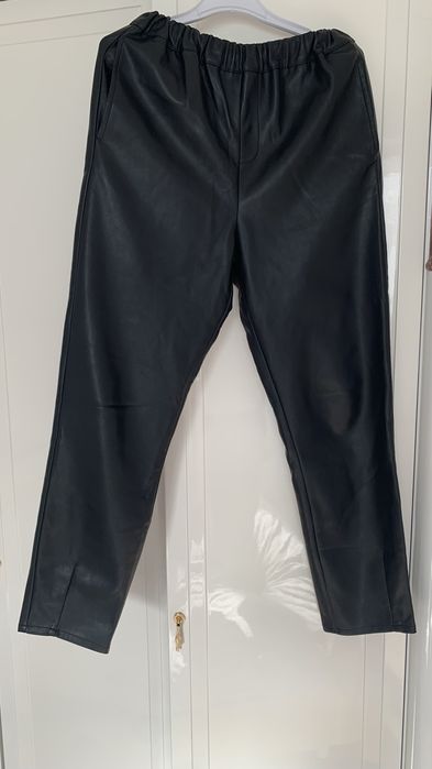 брюки кожаные подростковые, размер 44