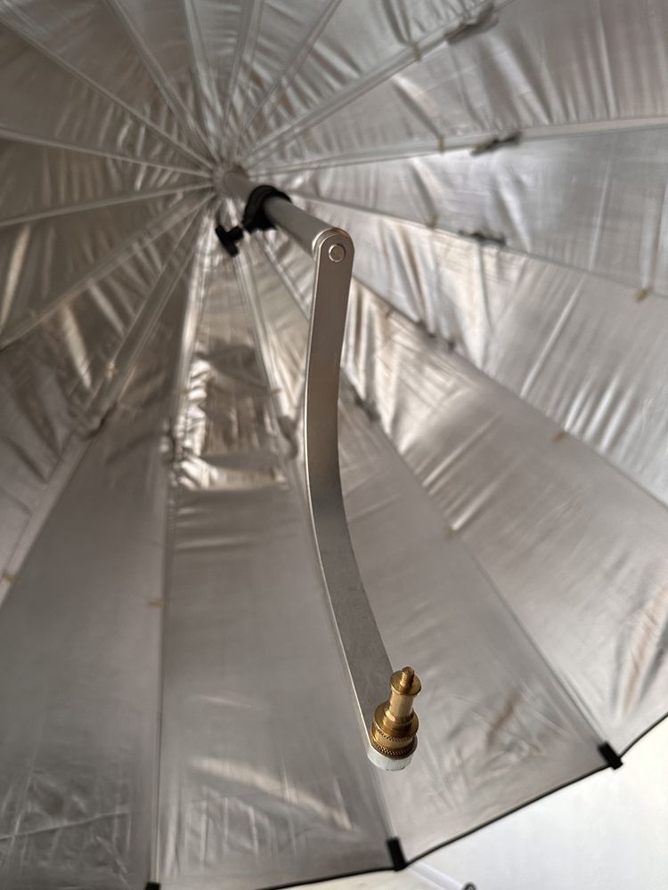 Зонт 220см серебряный Visico AU-130