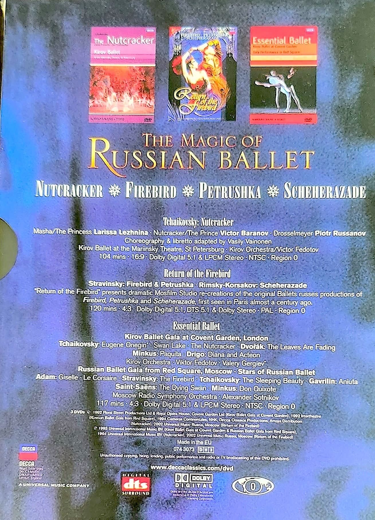 Balet, Russain Magic Ballet, 3 DVD de excepție