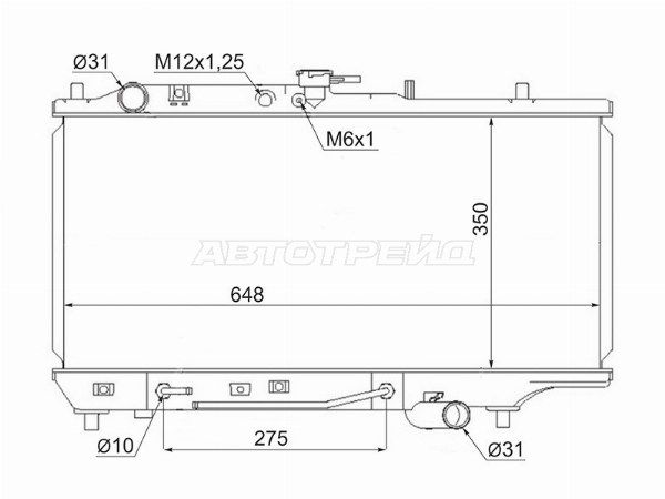 Радиатор Mazda 323
