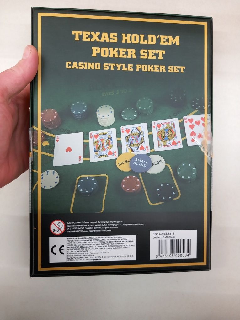 Set pentru poker Texas hold em nou sigilat.