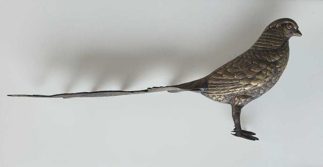 Pasăre Ornamentală Din Bronz, Dimensiuni 5,5 x 35 cm, Greutate 548 g