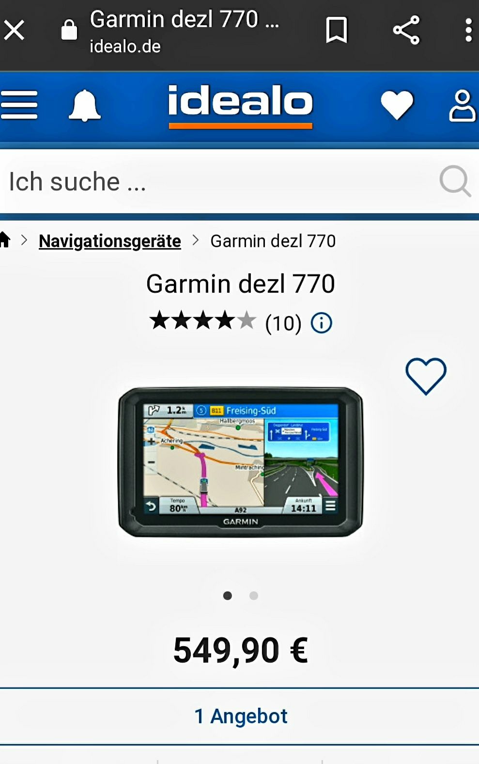 GPS CAMION*GARMIN DEZL 770 LMT*Navigatie Smart*2024*Europa Camioane*7"