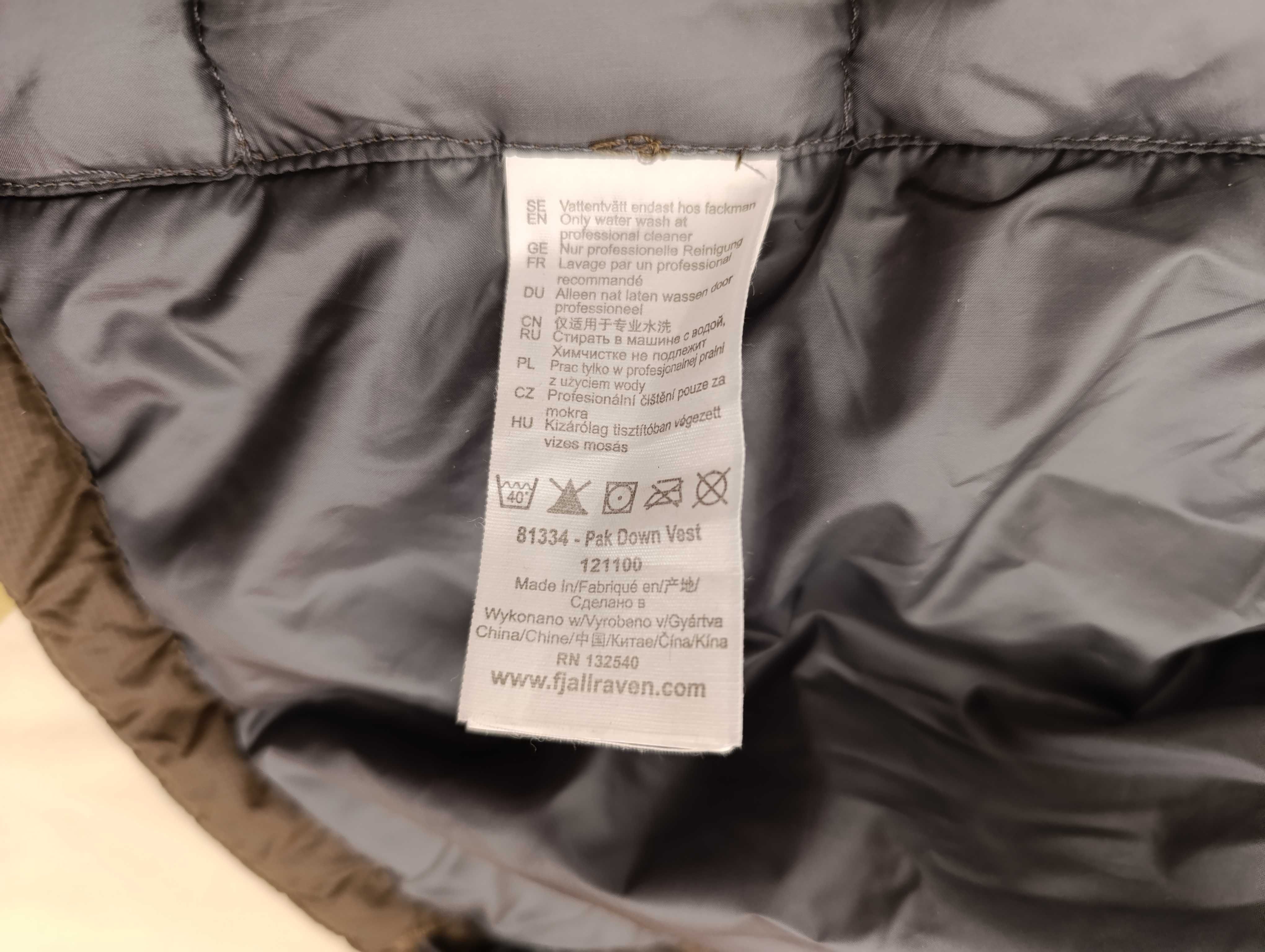 ''Fjallraven Pak Down Vest''оригинален мъжки пухен елек М размер