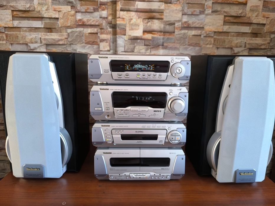 Linie audio hi-fi technics+subwoofer teufel 200w