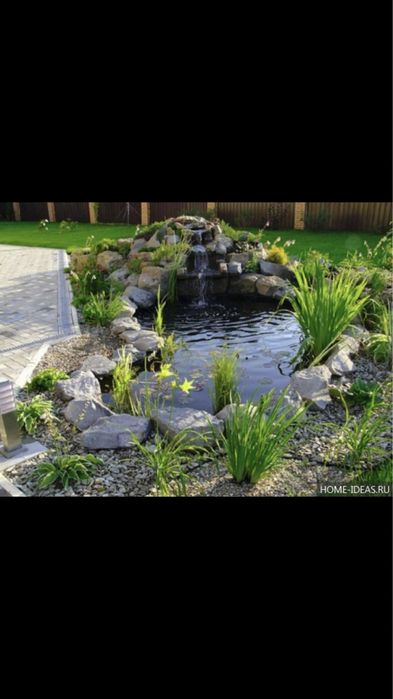 Cascade iazuri fantani arteziene cu circuit inchis gradini curti teras
