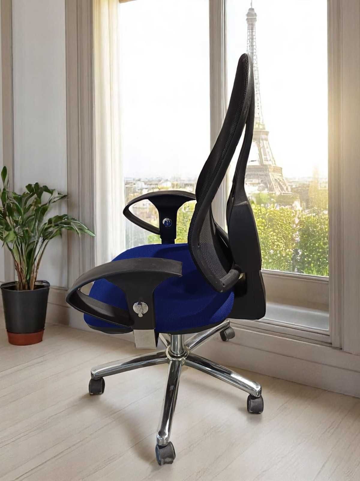 Scaun ergonomic Topstar Blue, spatar mesh negru