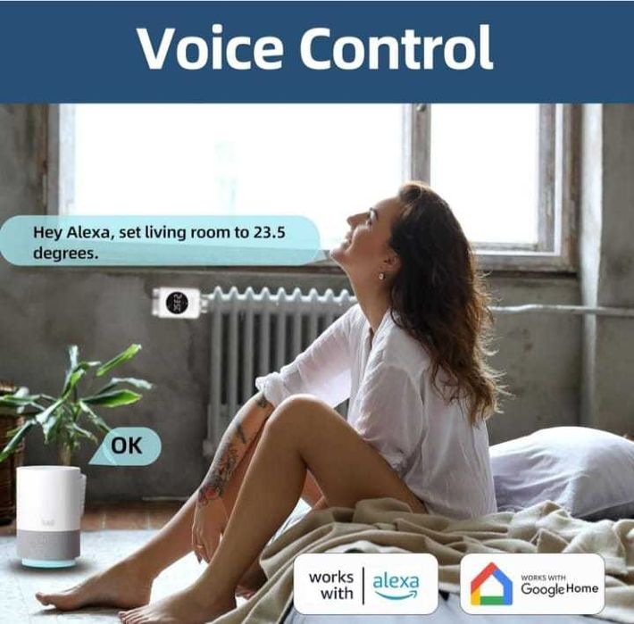 Termostat de radiator SALCAR TRV801W termostat inteligent de încălzire