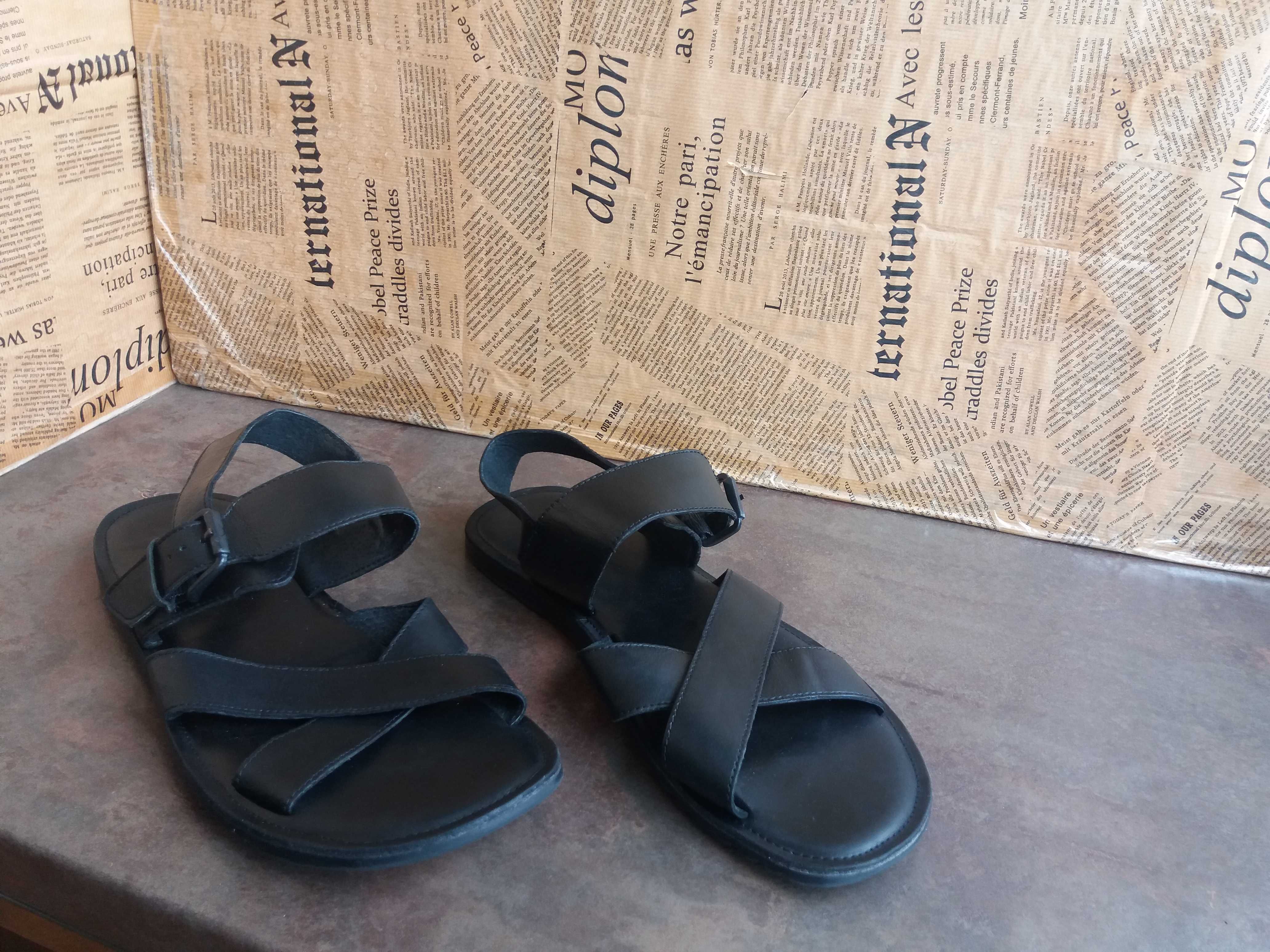 мъжки сандали,летни обувки,кожени отворени,Bata,ном.44