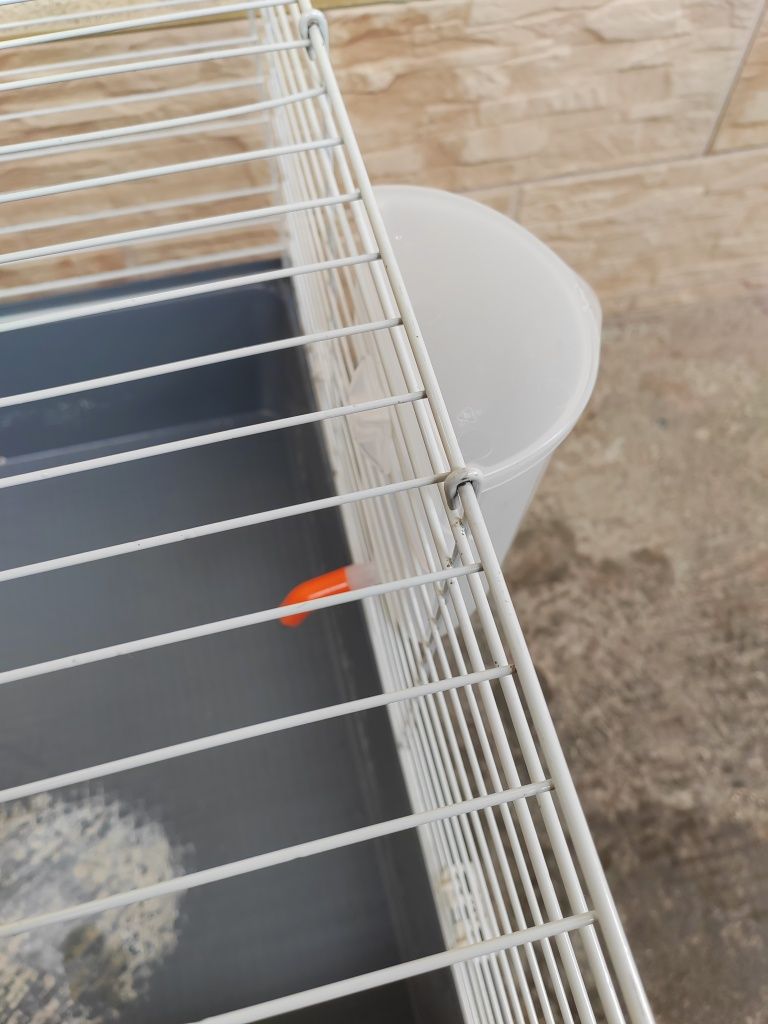 Cuşcă pentru iepuri şi porcuşori de Guineea, Gri 95x57x46
