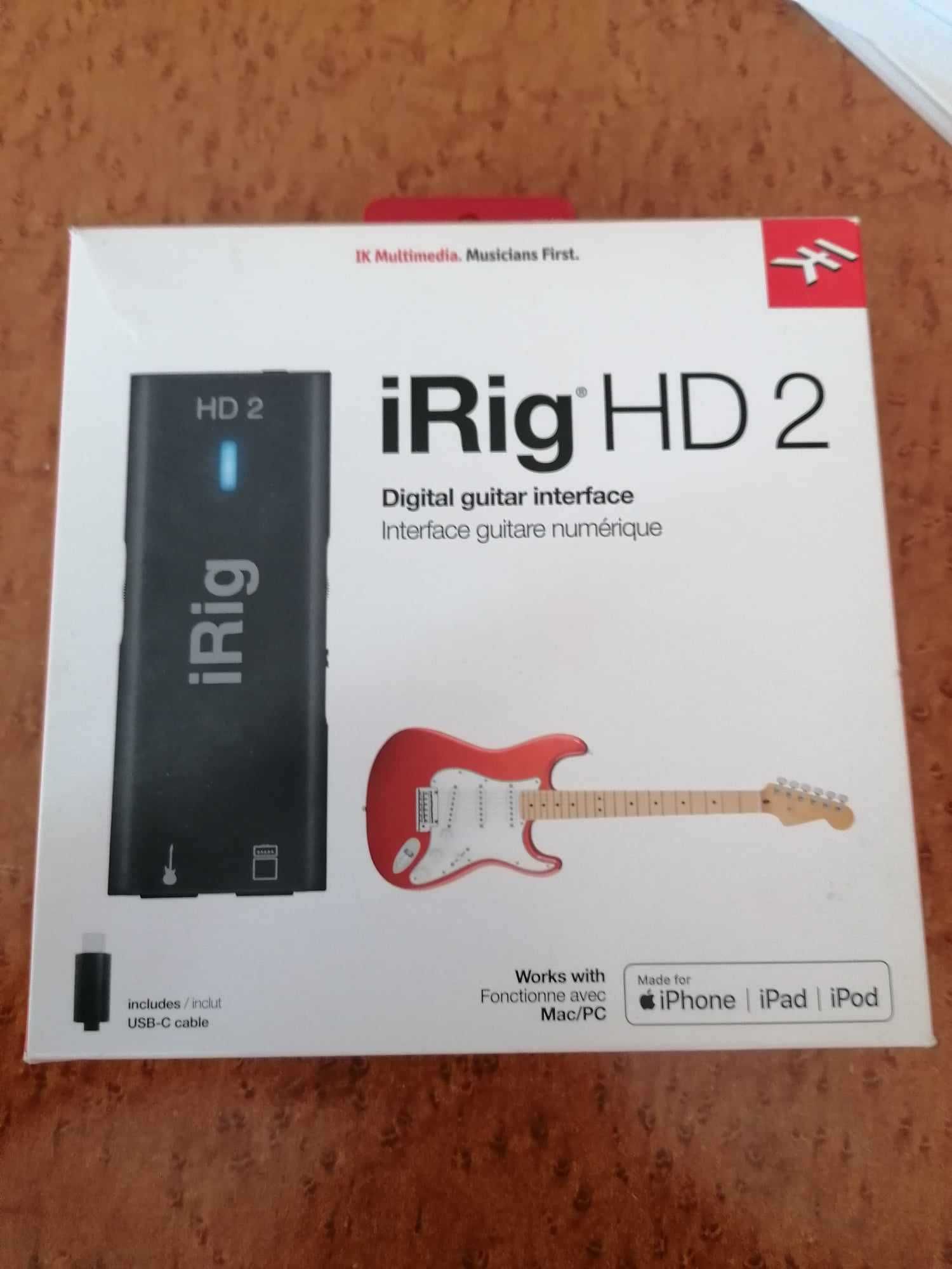 Китарен усилвател IK Multimedia iRig HD 2 за компютър и телефон