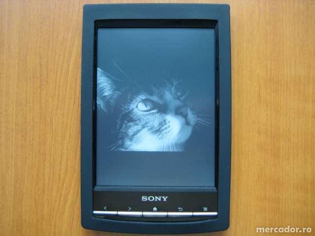 Husa si folie (tipla) protectie ebook reader Sony PRS-T1, Sony PRS-T2