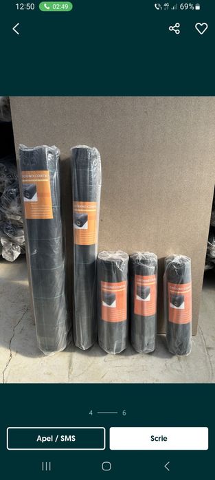 Agrotextil/Antiburuieni 100gr/m diferite dimensiuni Tratat UV