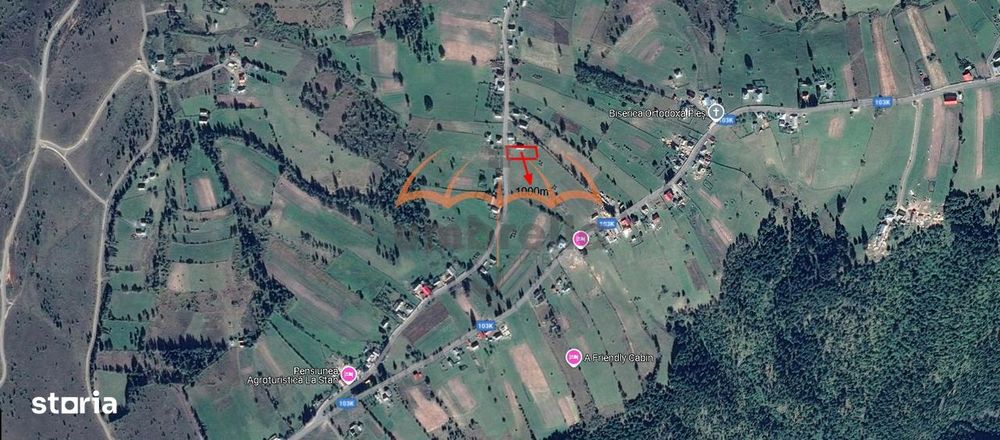 Teren  de vanzare intravilan in Rasca-central 1000m²