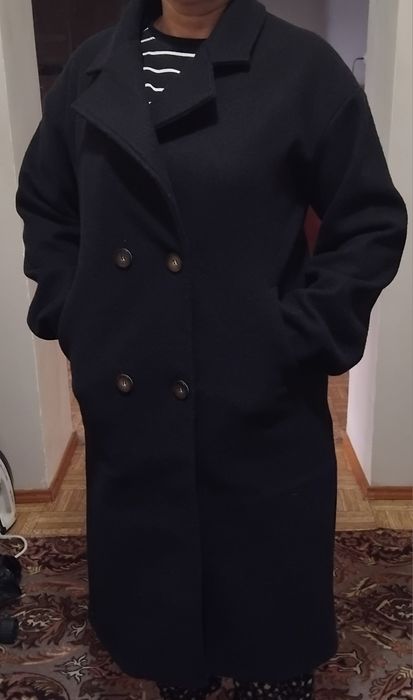 пальто женское  черное