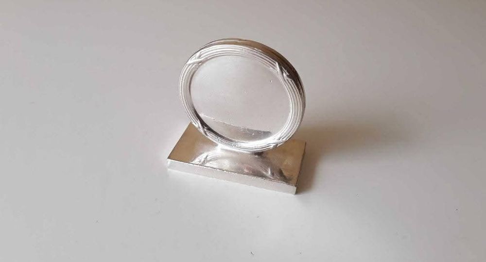 Vechi Suport Masa Card , Numere Anglia anii 1920-30, Placat cu argint