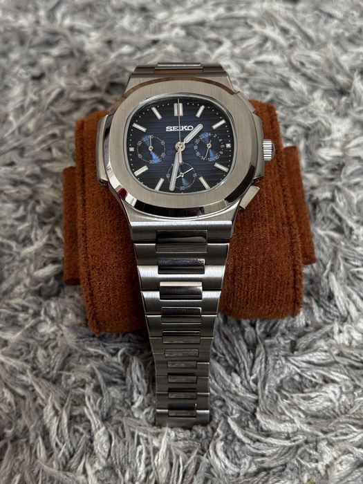 Seiko mod Nautilus Chronograph