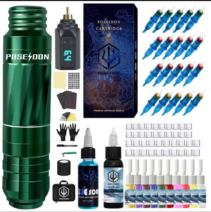 Kit profesional de tatuat. Nou, complet, gata de folosit
