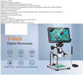 Дигитален микроскоп 7-инчов, 1200X, 12MP, 32GB карта, дистанционно НОВ
