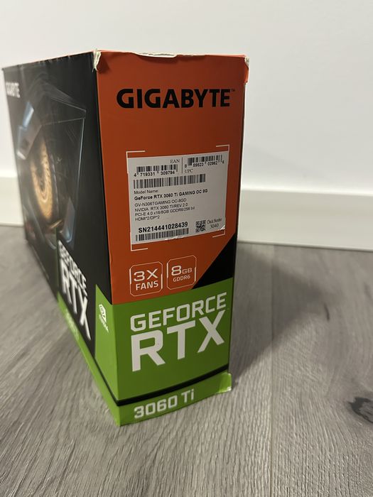 Placa video Gigabyte GeForce RTX 3060 ti Gaming OC 8GB GDDR6 256-bit