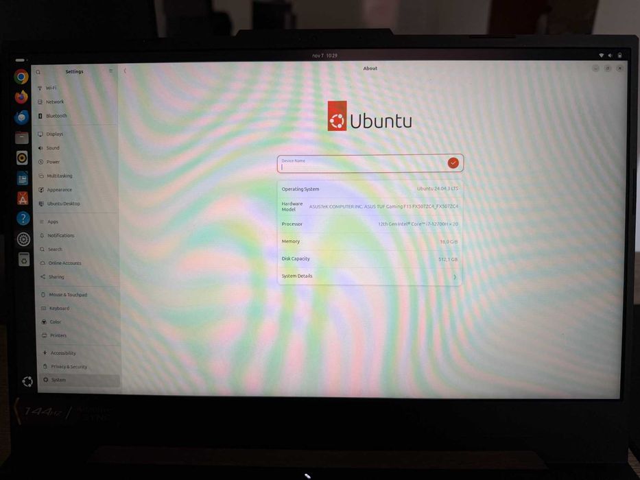 Laptop gaming ASUS TUF F15, i7, nvidia rtx 3050, 16gb ram IMPECABIL