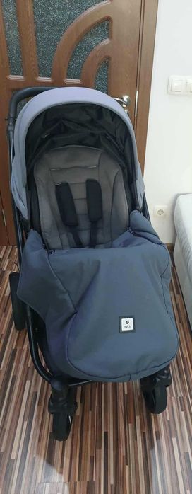 Детска количка 2 в 1 TUTIS UNO 5+, сив цвят